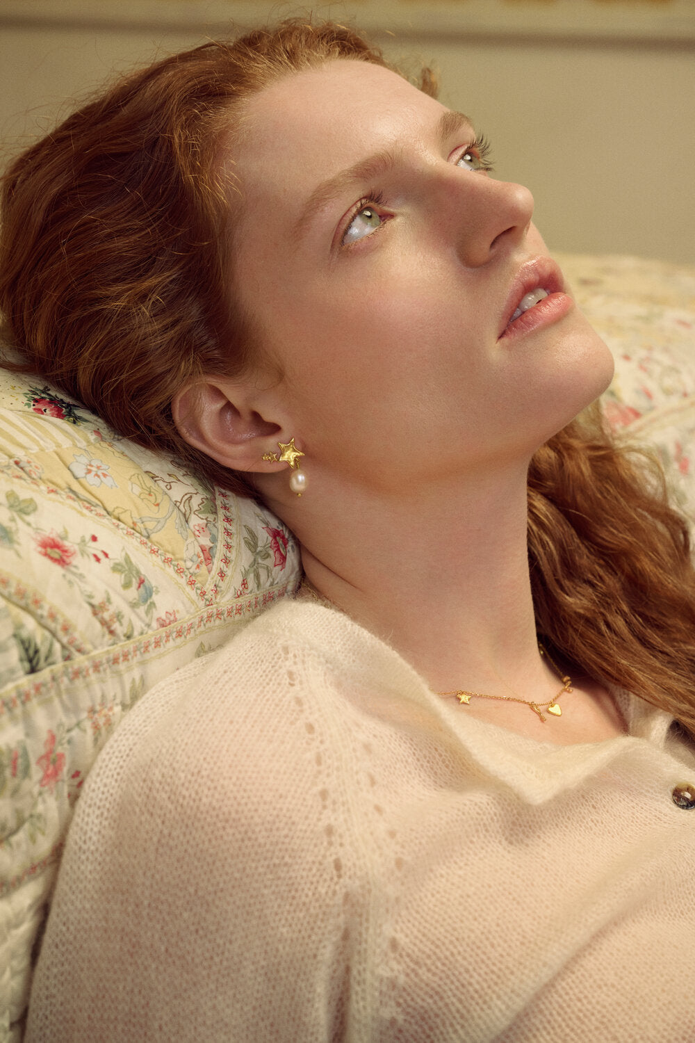 Gabrielle øreringe - forgyldt